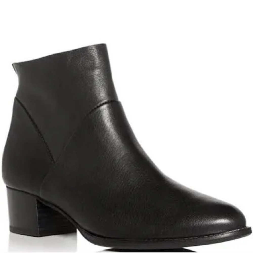 Paul Green Nelly Black Leather Booties Size 7.5